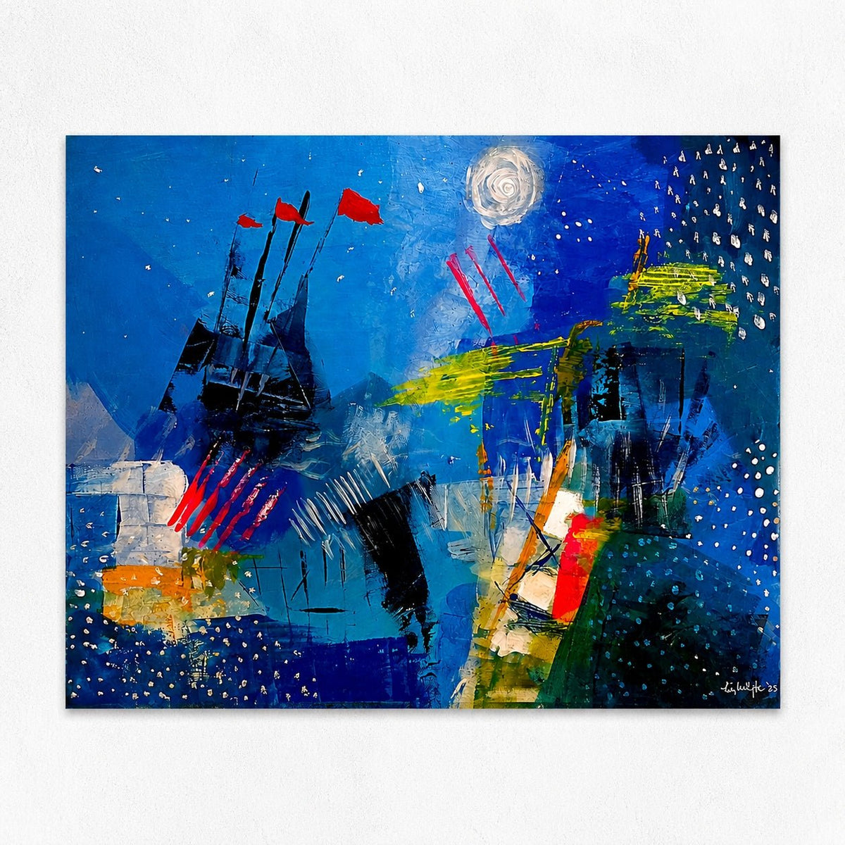 Where The Sea Meets the Sky PRINT - Art by Liz Whyte