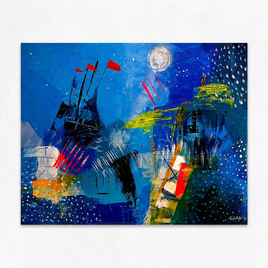 Where The Sea Meets the Sky PRINT - Art by Liz Whyte